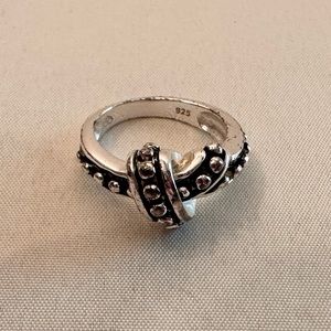 .925 Sterling Silver Twist Ring